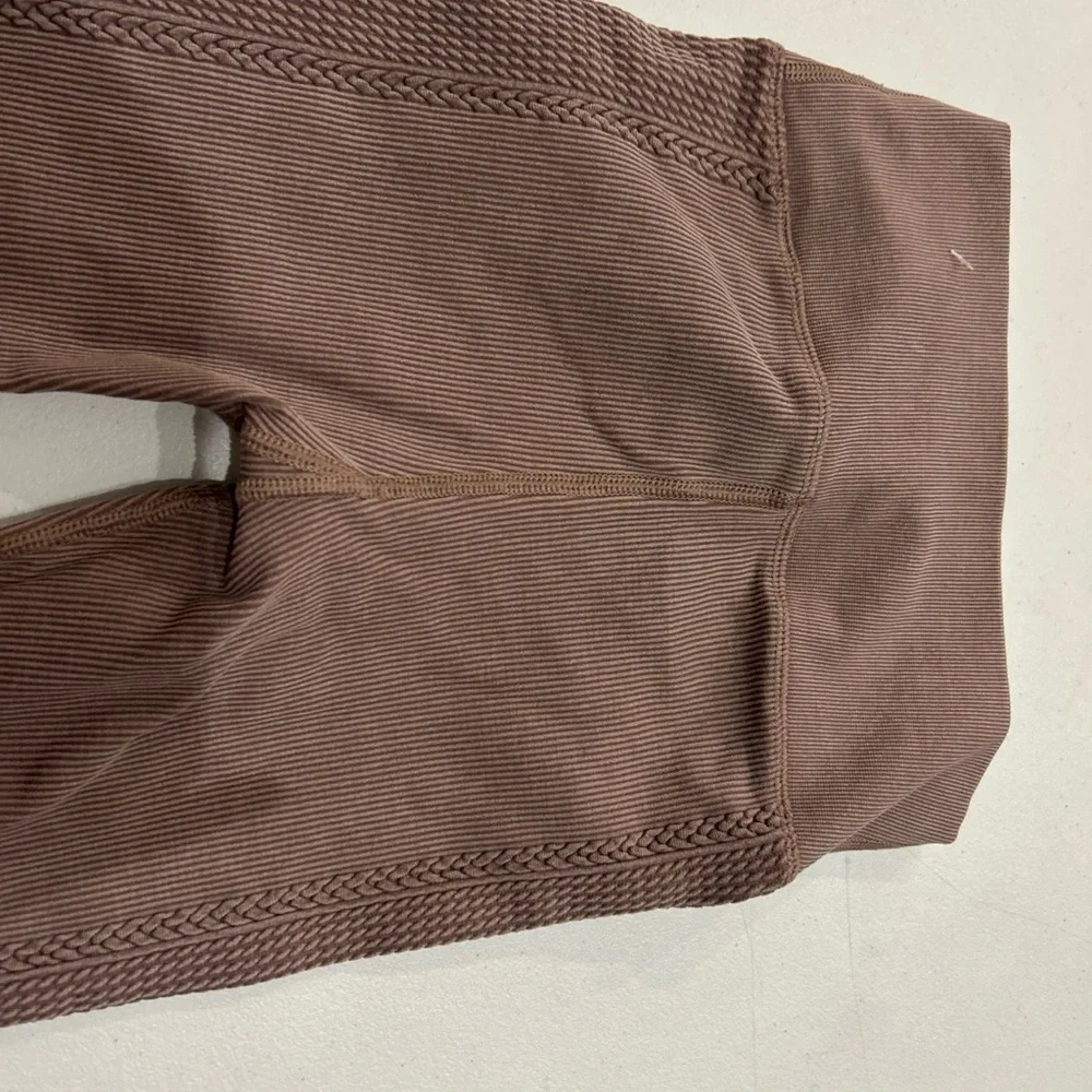 OFFLINE By Aerie Big Chill Seamless Mauve Full Length High Waisted Activewear XS